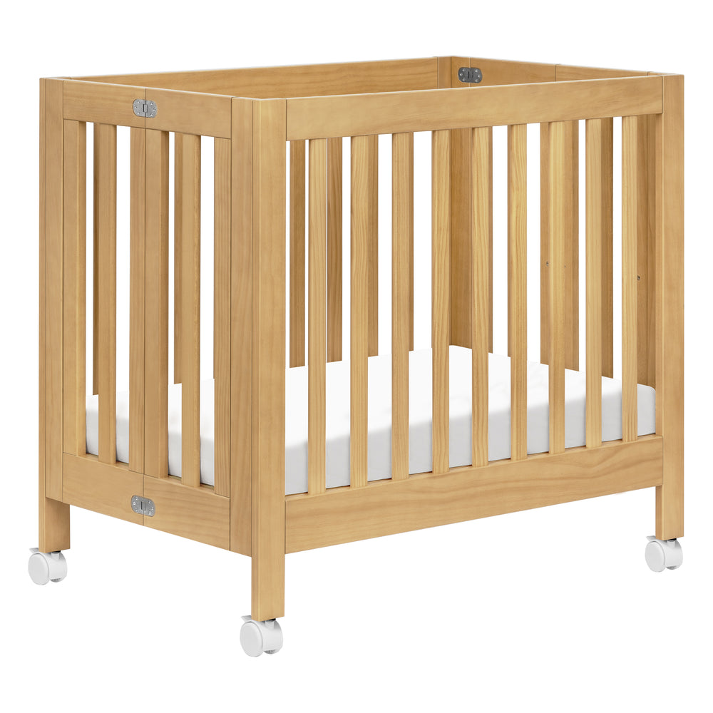 Origami Mini Crib in Honey