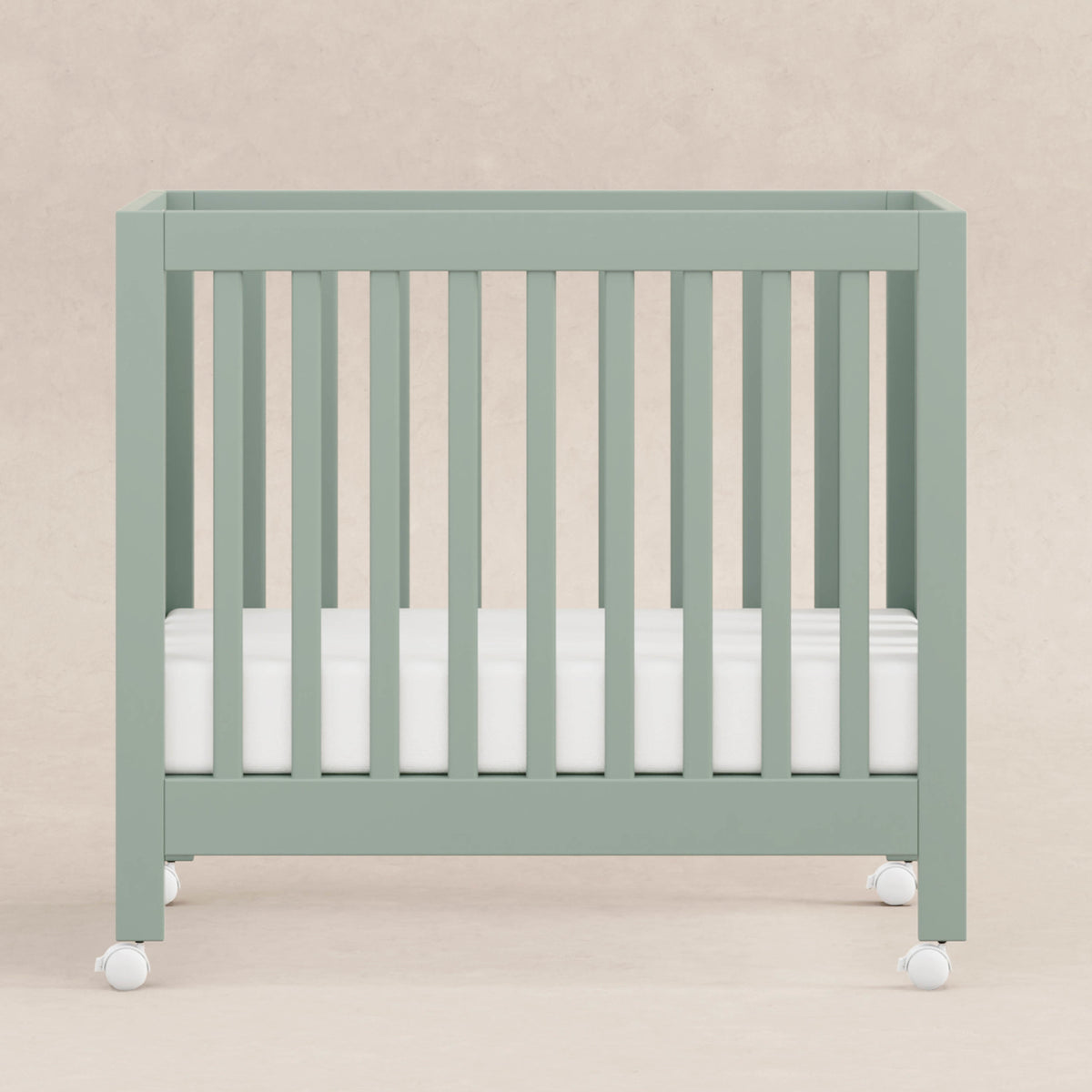 Origami Mini Crib in Light Sage