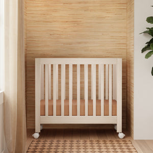 Origami Mini Crib in Washed Natural