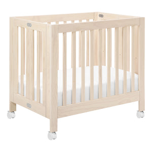 Origami Mini Crib in Washed Natural
