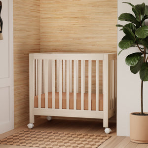 Origami Mini Crib in Washed Natural