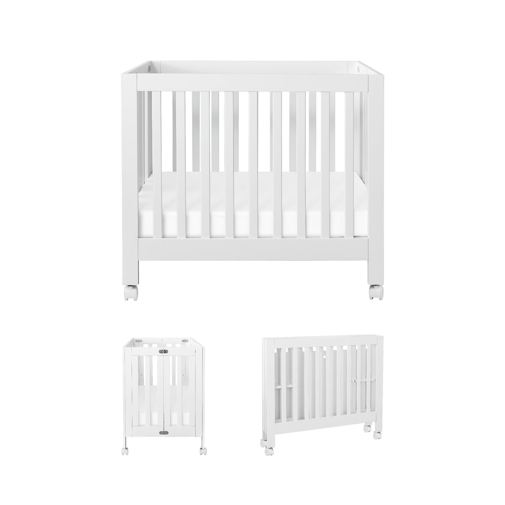 Origami Mini Crib in White