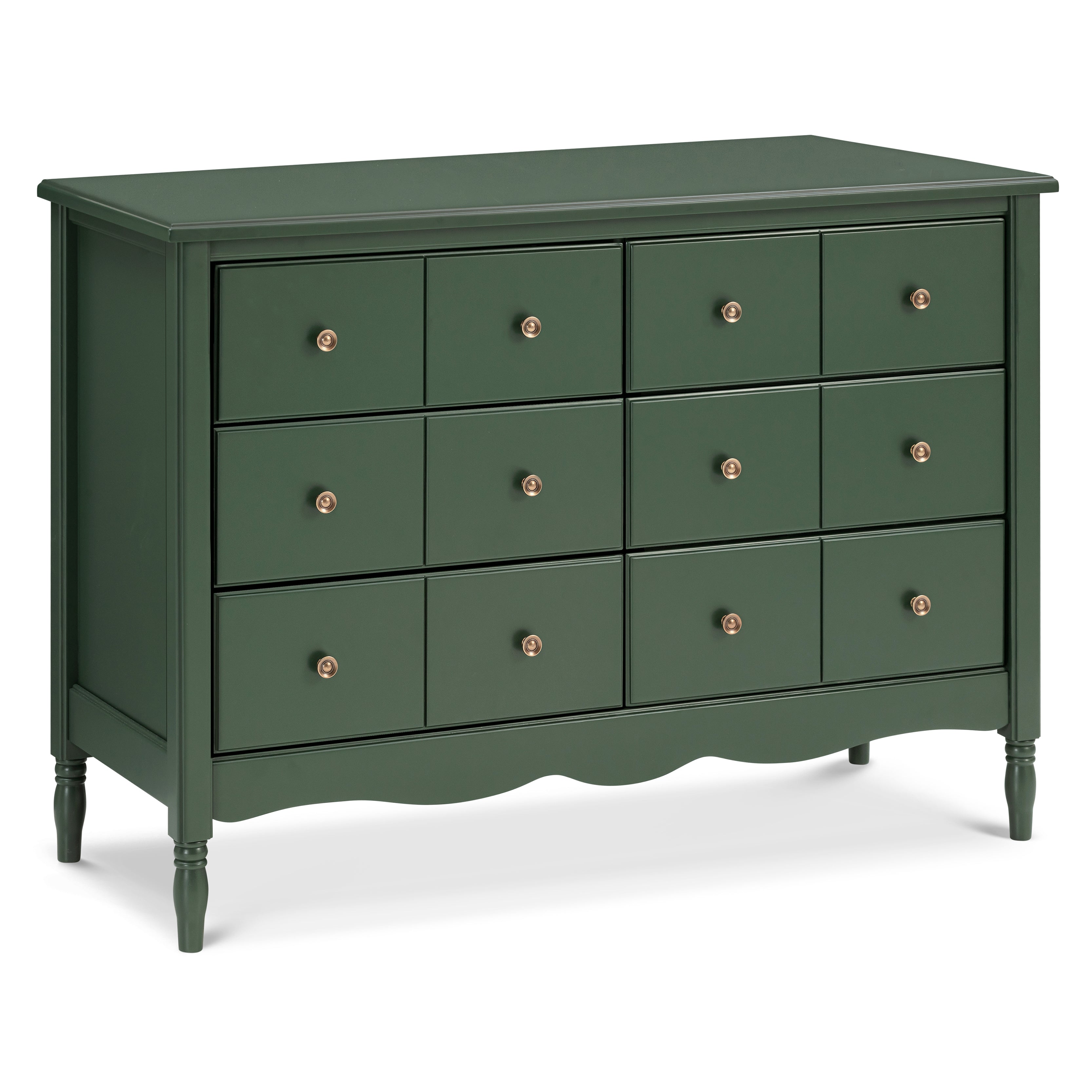 Liberty 6-Drawer Assembled Dresser in Forest Green