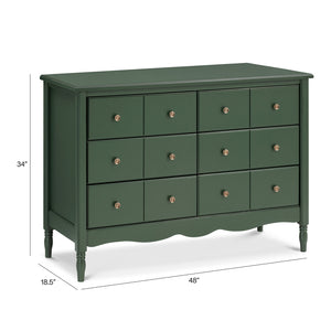 Liberty 6-Drawer Assembled Dresser in Forest Green