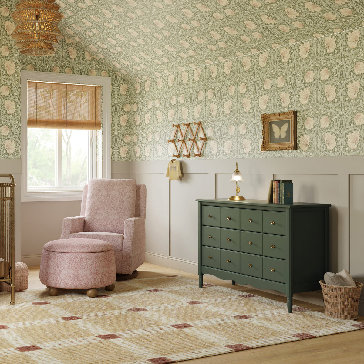 Liberty 6-Drawer Assembled Dresser in Forest Green