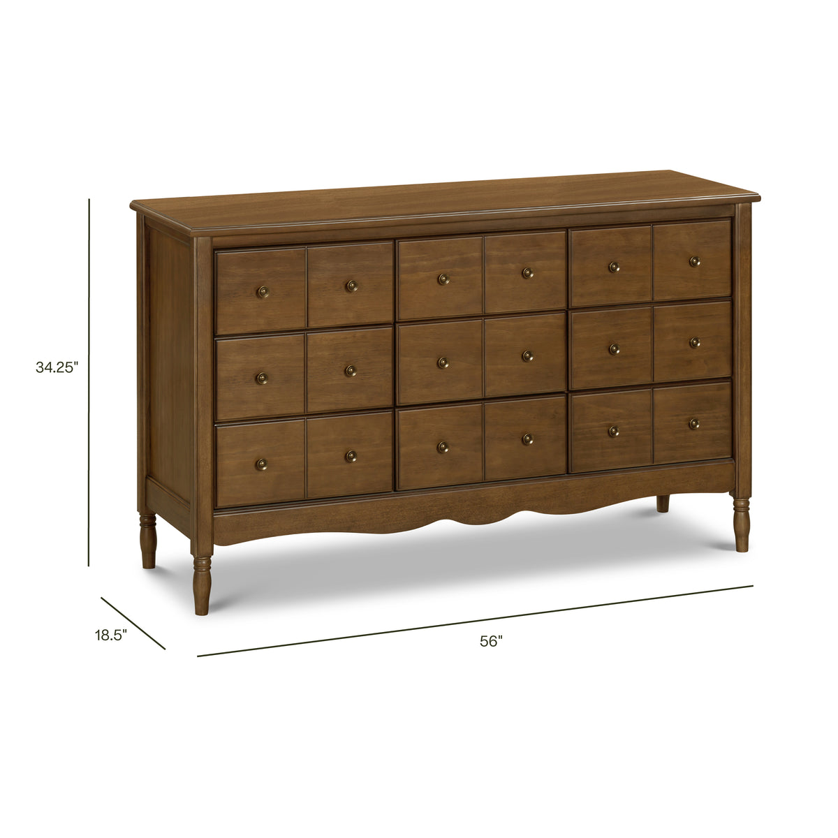 Liberty 9-Drawer Assembled Dresser in Natural Walnut