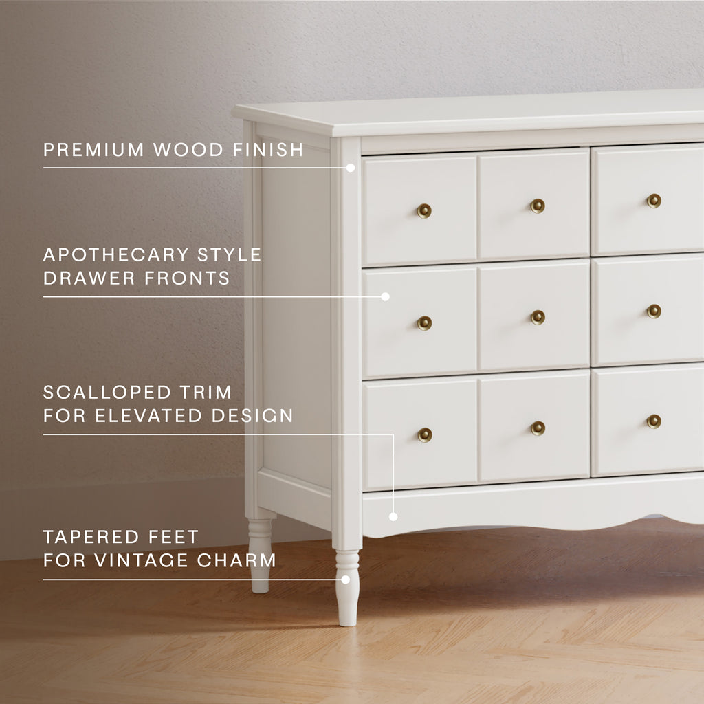 Liberty 9-Drawer Assembled Dresser in Warm White