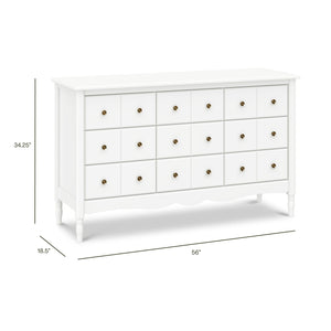 Liberty 9-Drawer Assembled Dresser in Warm White