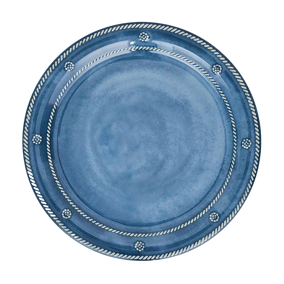 Berry & Thread Melamine Dinner Plate in Ocean, Set of 4