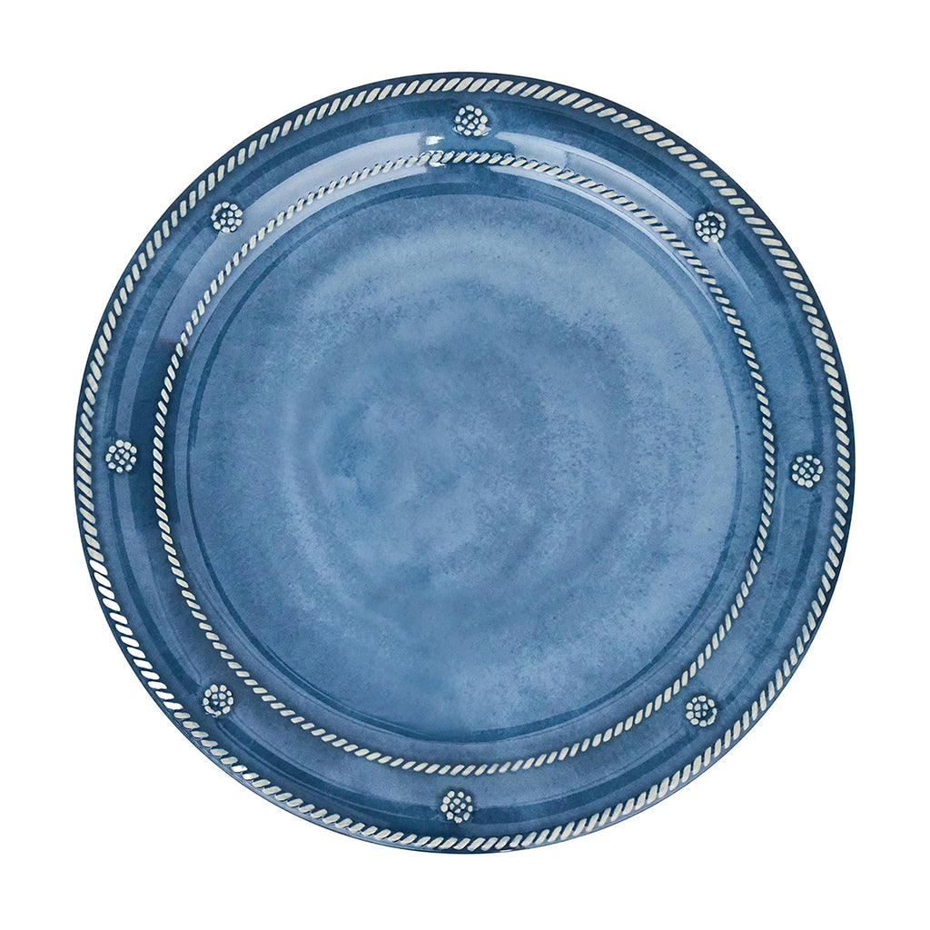 Berry & Thread Melamine Dinner Plate in Ocean, Set of 4