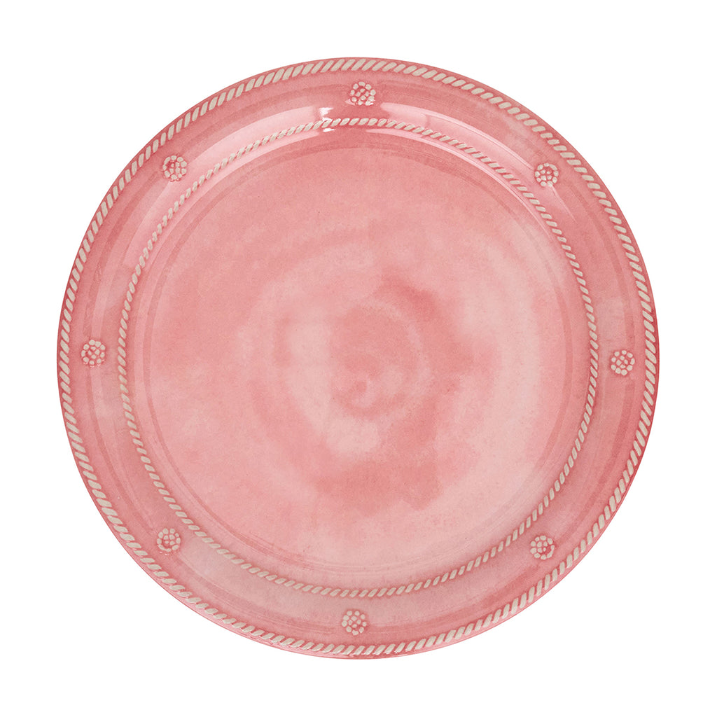 Berry & Thread Melamine Dinner Plate in Coral, Set of 4