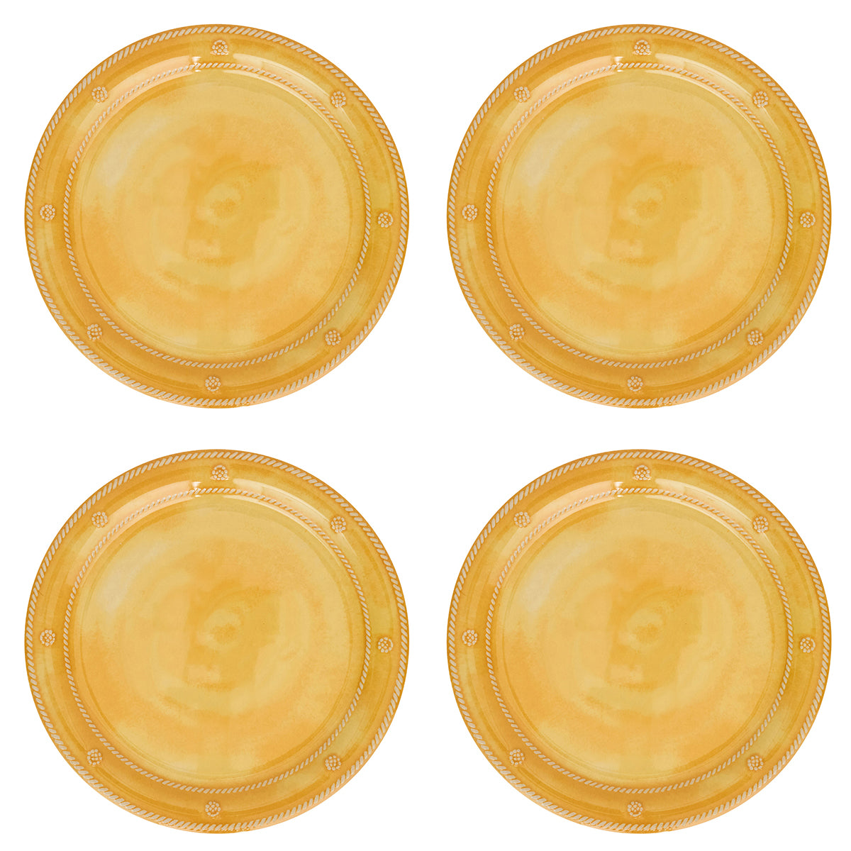 Berry & Thread Melamine Dinner Plate in Sunshine, Set of 4