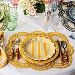 Berry & Thread Melamine Dinner Plate in Sunshine, Set of 4