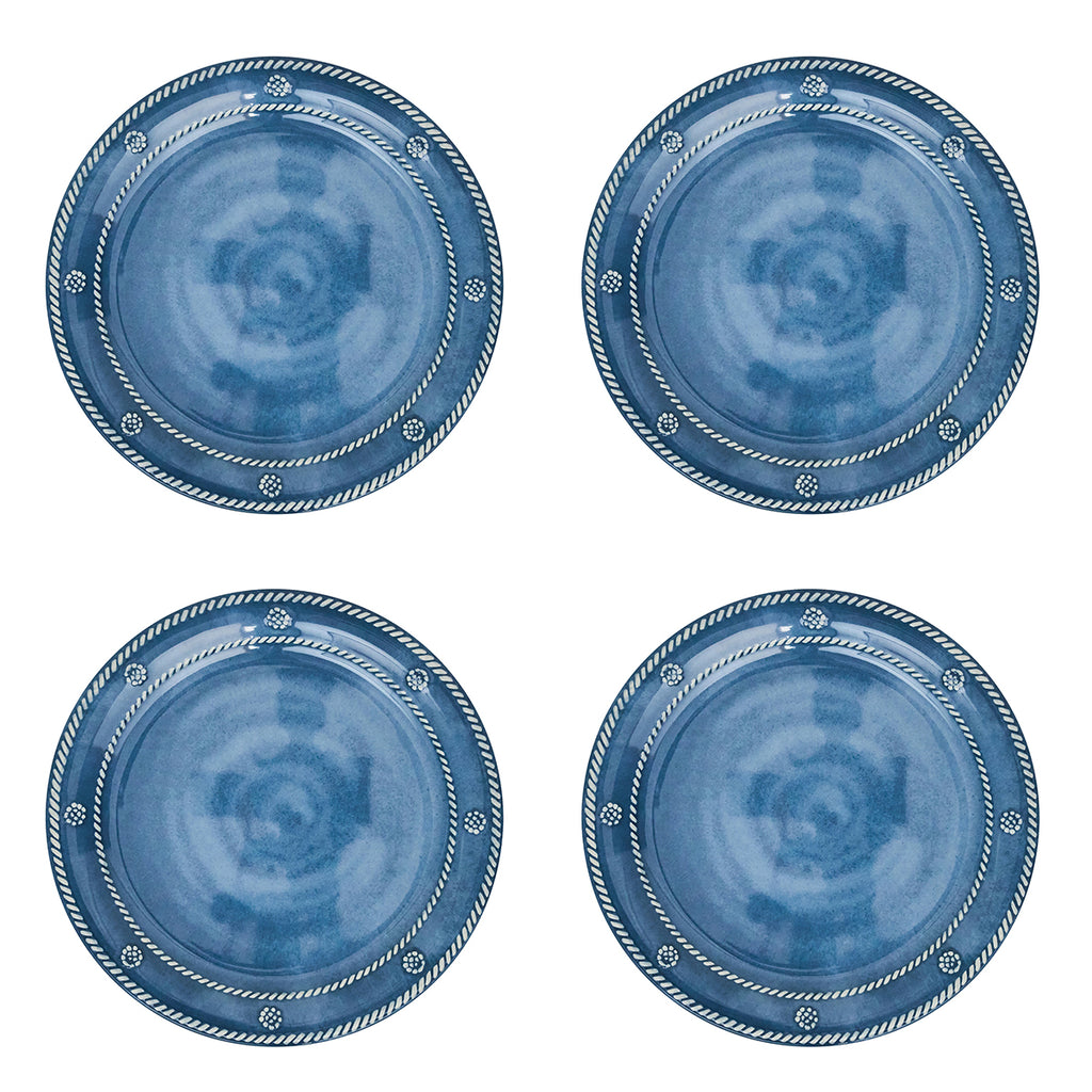 Berry & Thread Melamine Dessert/Salad Plate in Ocean, Set of 4