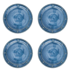 Berry & Thread Melamine Dessert/Salad Plate in Ocean, Set of 4