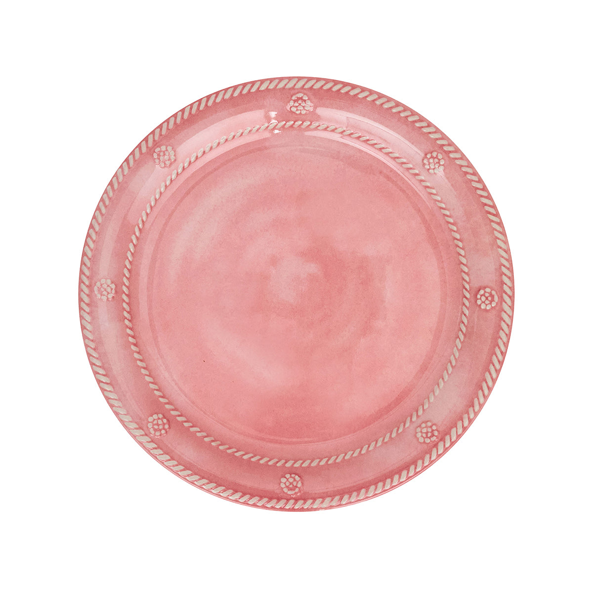Berry & Thread Melamine Dessert/Salad Plate in Coral, Set of 4