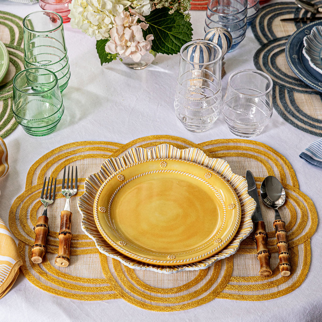 Berry & Thread Melamine Dessert/Salad Plate in Sunshine, Set of 4