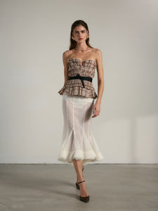 The Madrid Top in Plaid