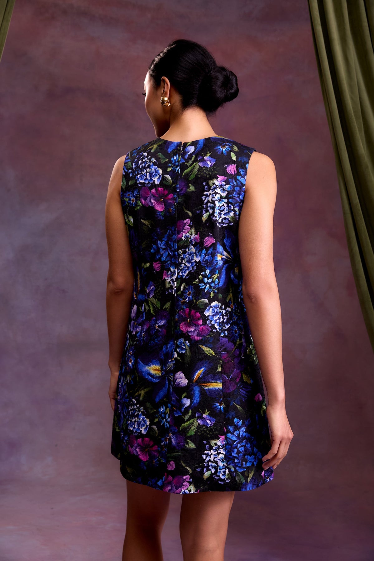 Drew Dress in Astor Garden Brocade