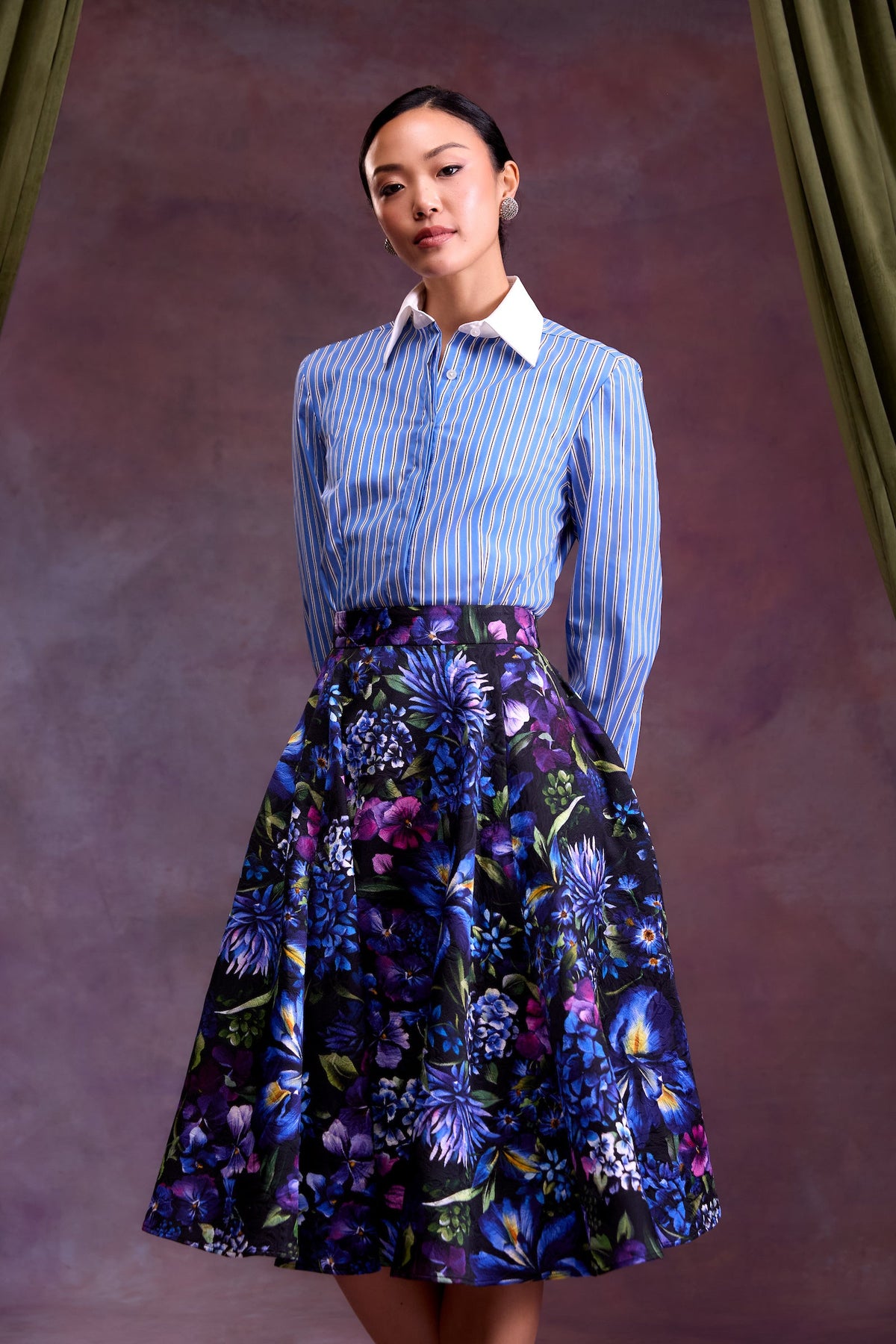 Alanna Skirt in Astor Garden Brocade