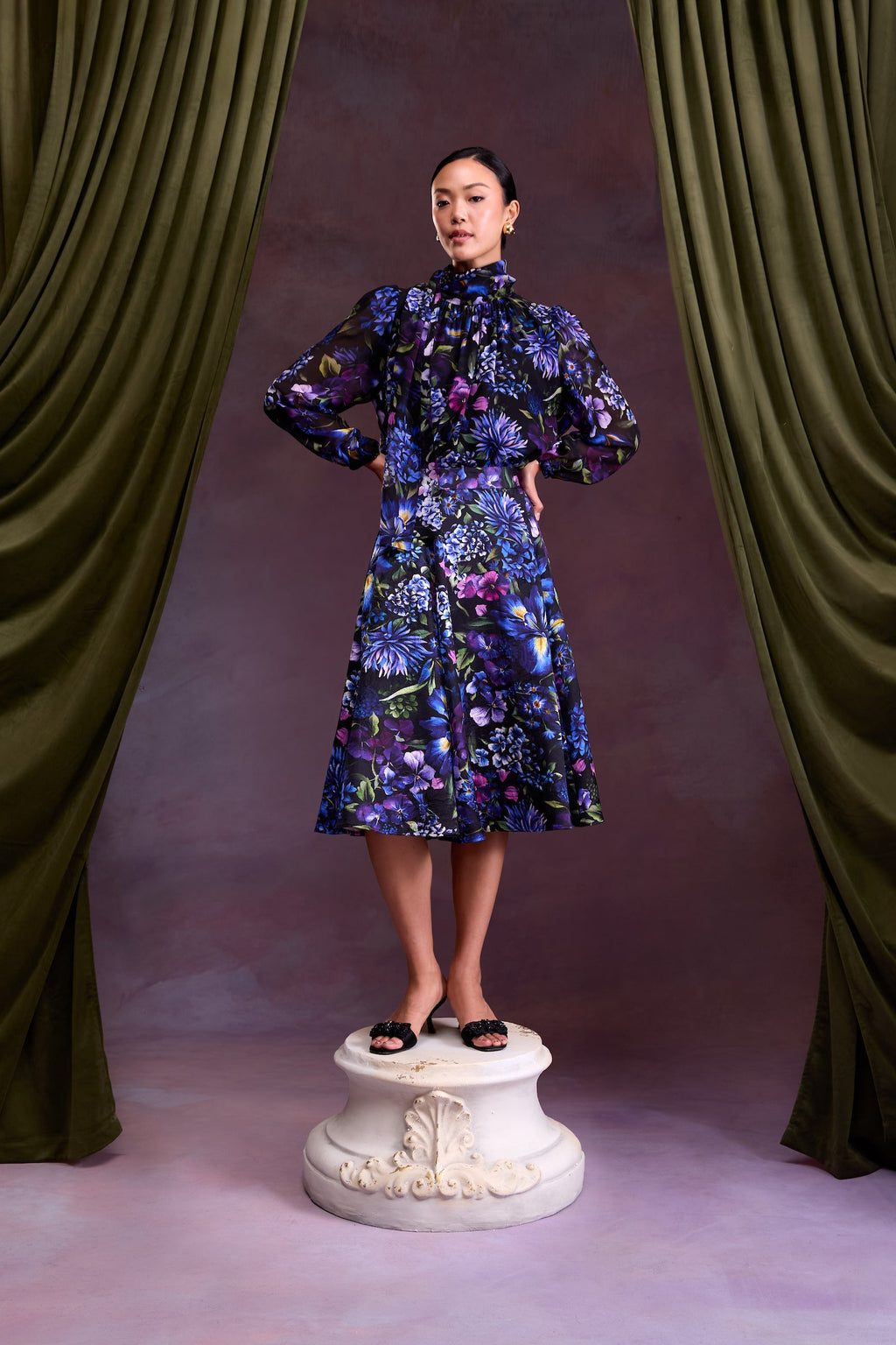 Sylvie Top in Astor Garden Silk