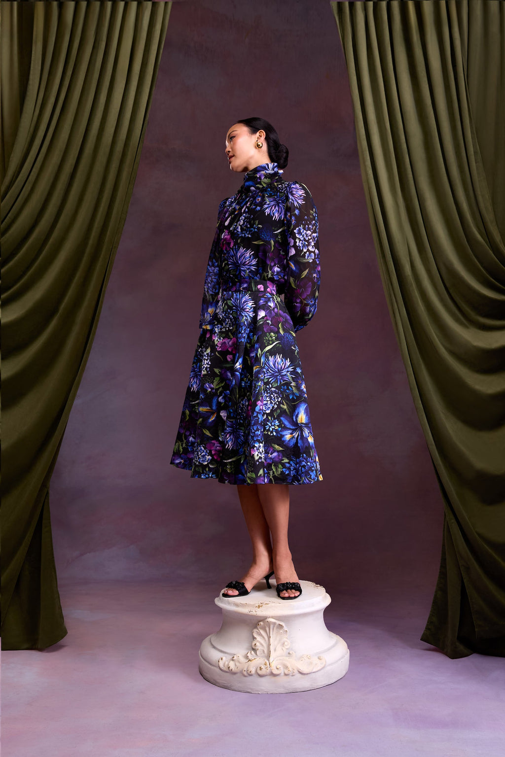 Sylvie Top in Astor Garden Silk