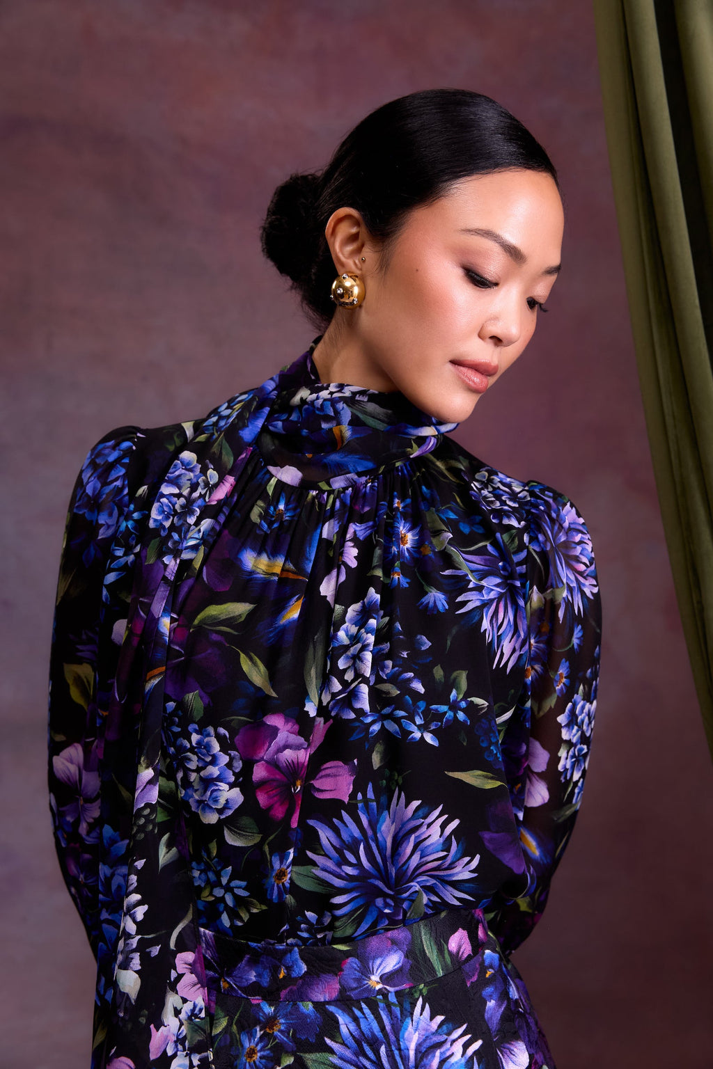 Sylvie Top in Astor Garden Silk