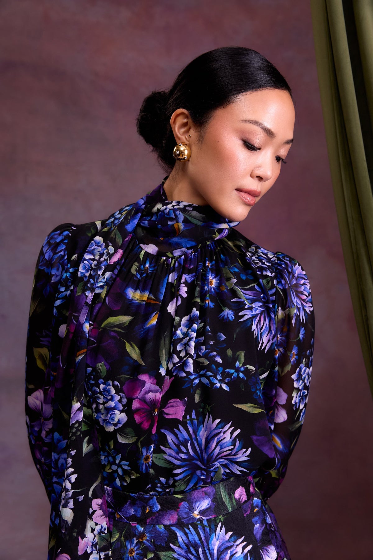 Sylvie Top in Astor Garden Silk