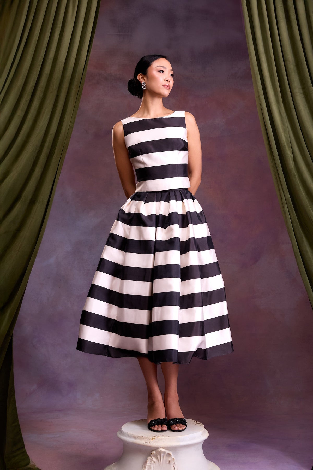 Ava Skirt in Highline Stripe