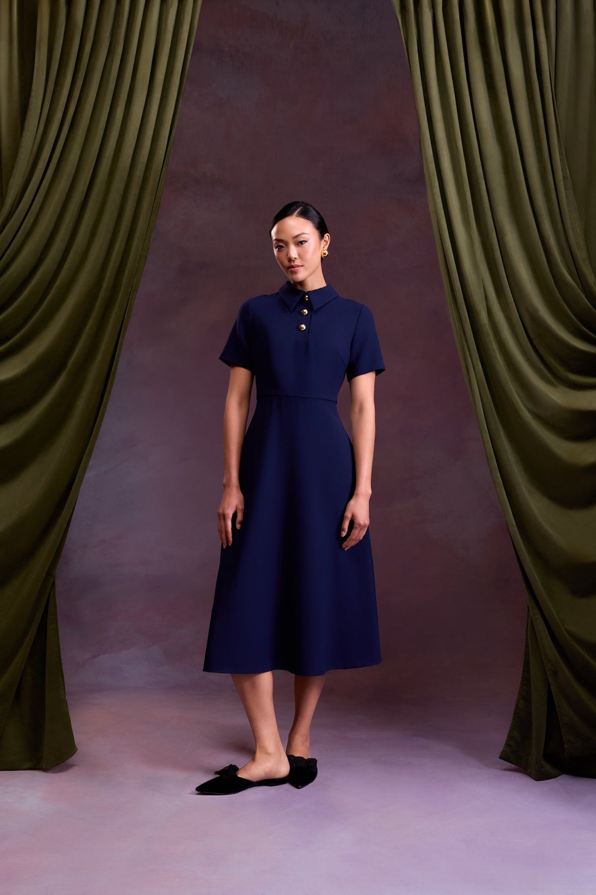 Erin Dress in Cadet Navy