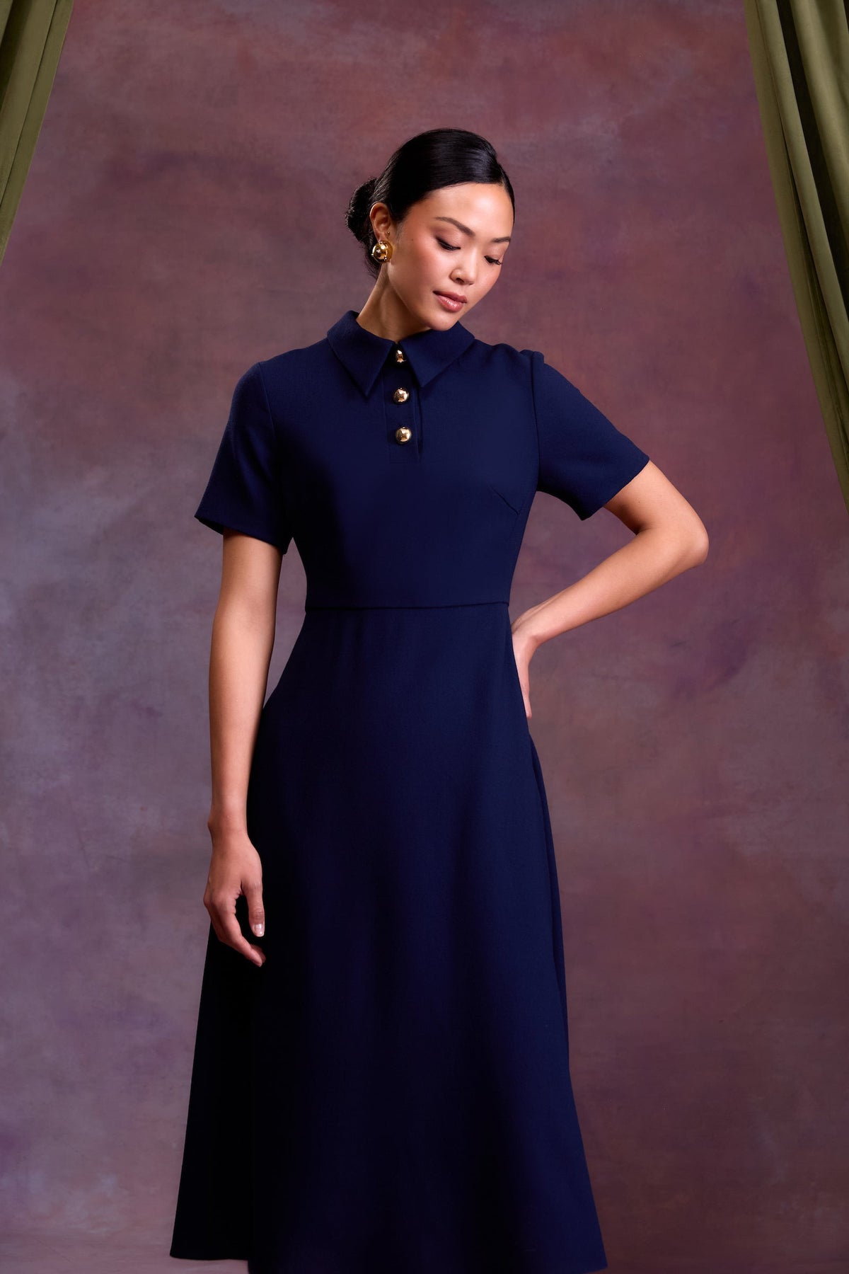 Erin Dress in Cadet Navy