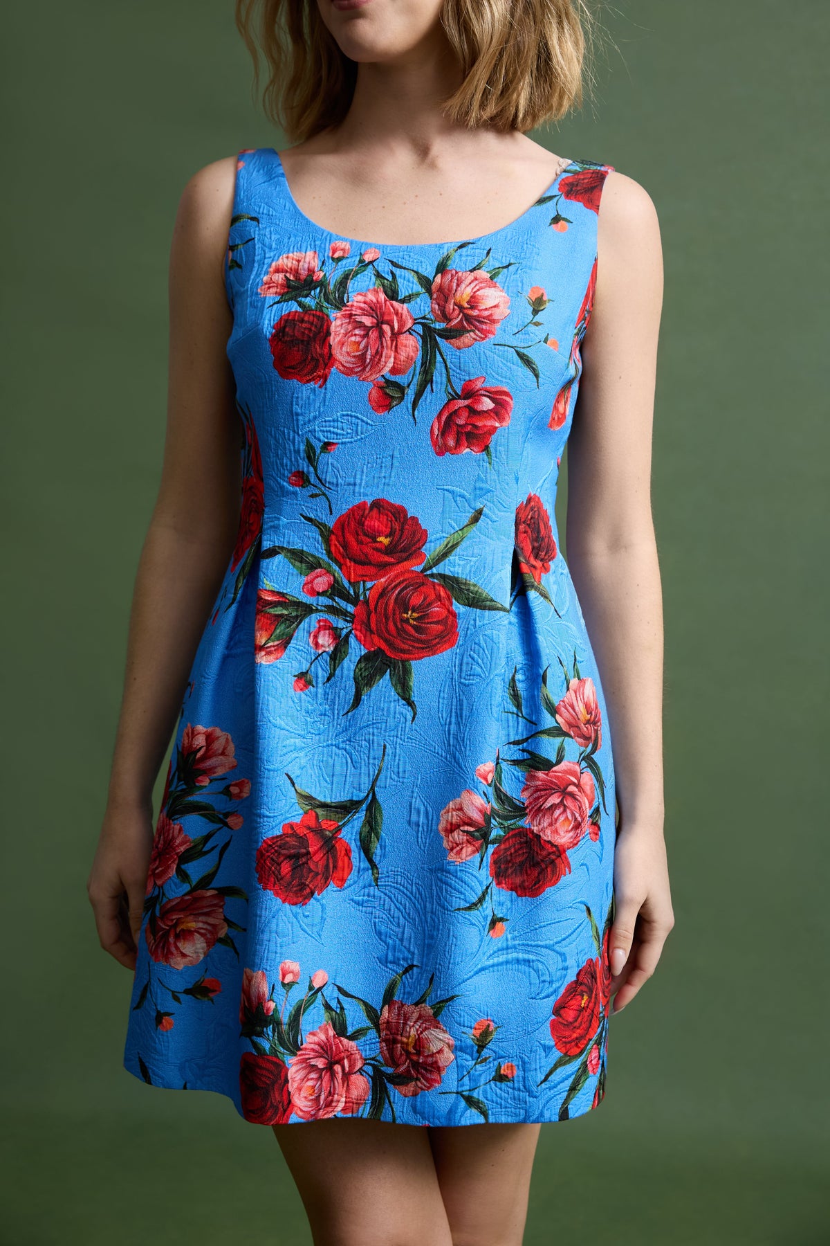 Kendra Dress in Chelsea Rose Brocade