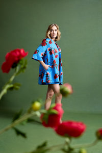 Audrey Coat in Chelsea Rose Brocade