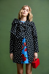 Phoebe Coat in Dancing Dot