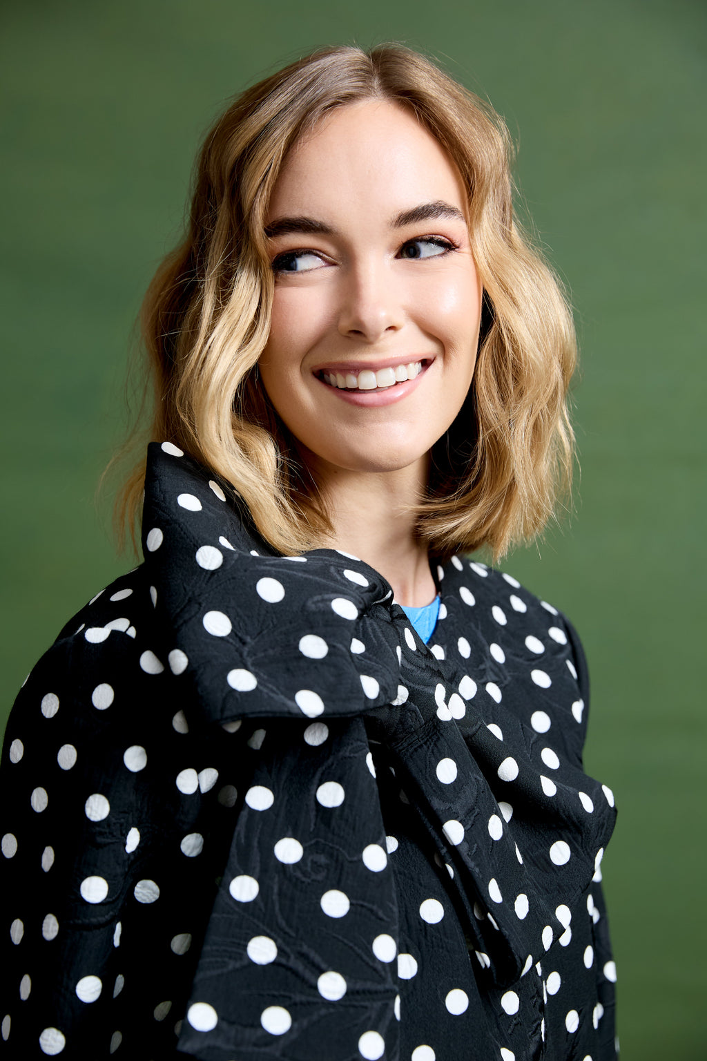 Phoebe Coat in Dancing Dot