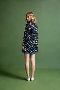 Phoebe Coat in Dancing Dot