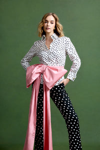 Brooke Pant in Dancing Dot Brocade