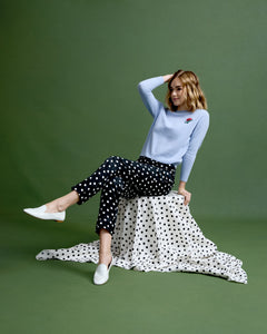 Brooke Pant in Dancing Dot Brocade