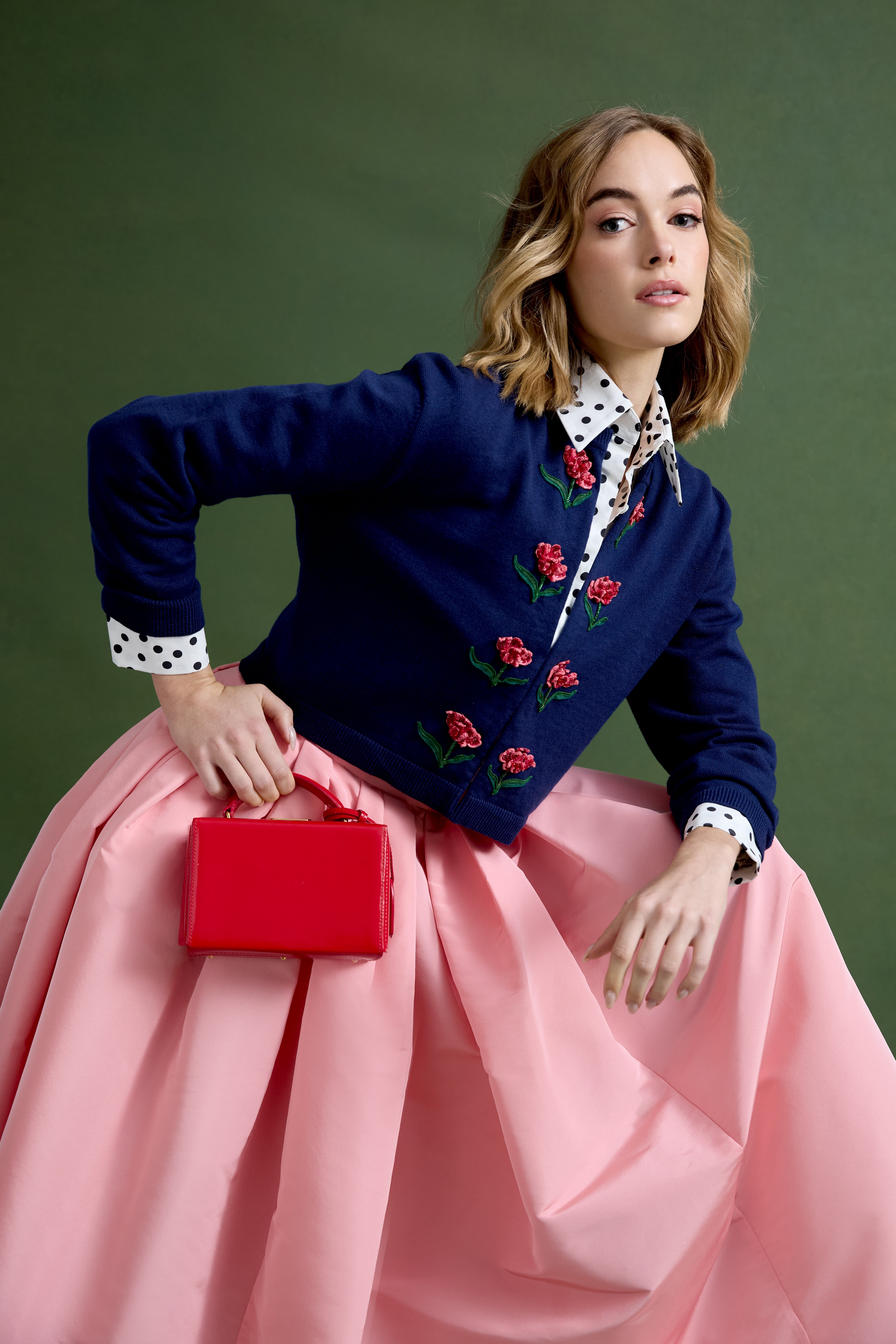 Bailey Knit jacket with Chelsea Rose Embellishment