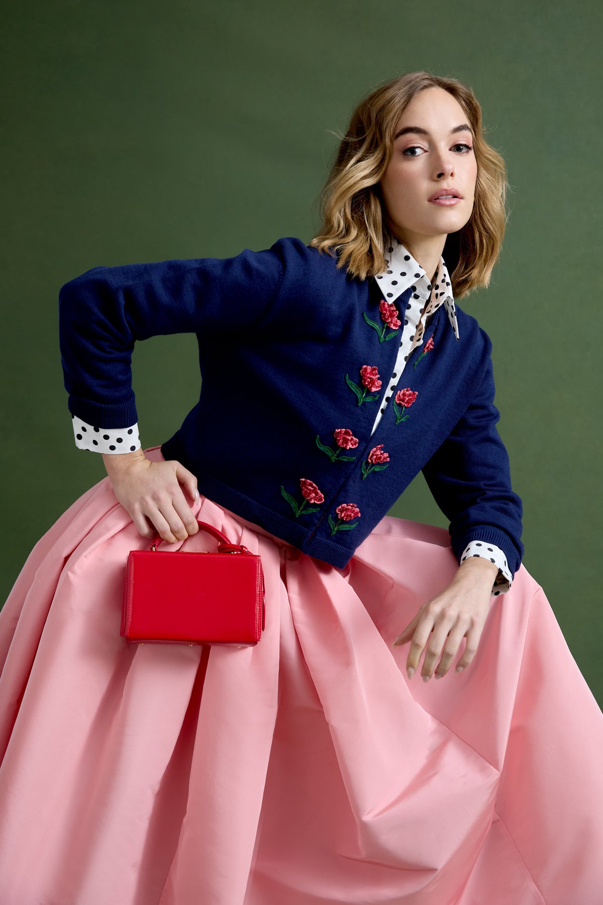 Bailey Knit jacket with Chelsea Rose Embellishment