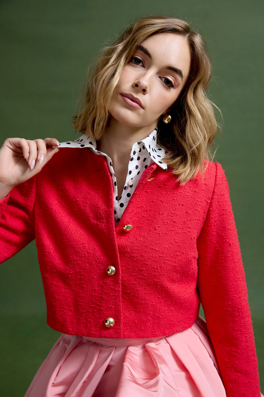 Cecilia Jacket in Cotton Linen Bouclé