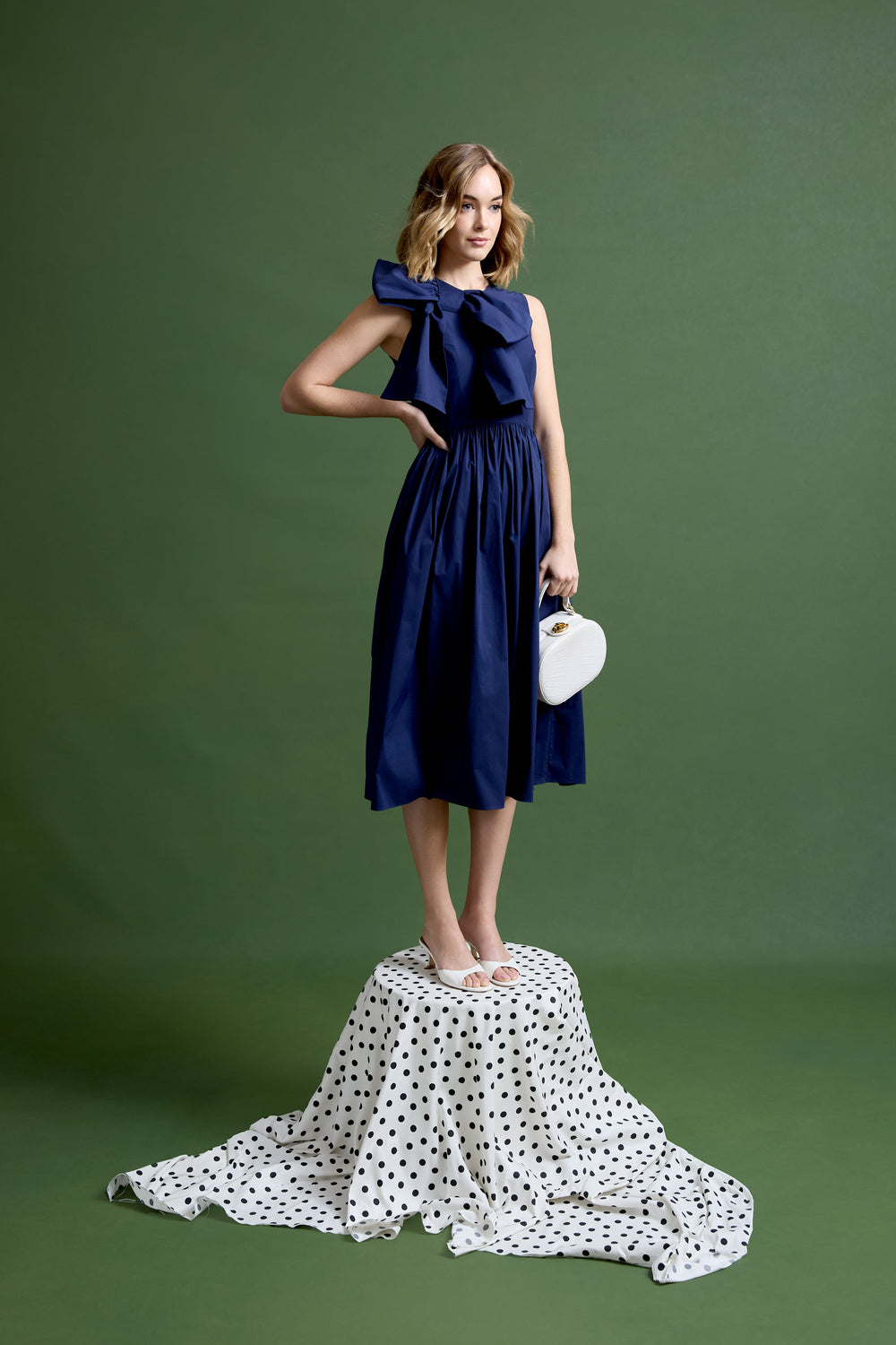 Gracie Dress in Cadet Navy
