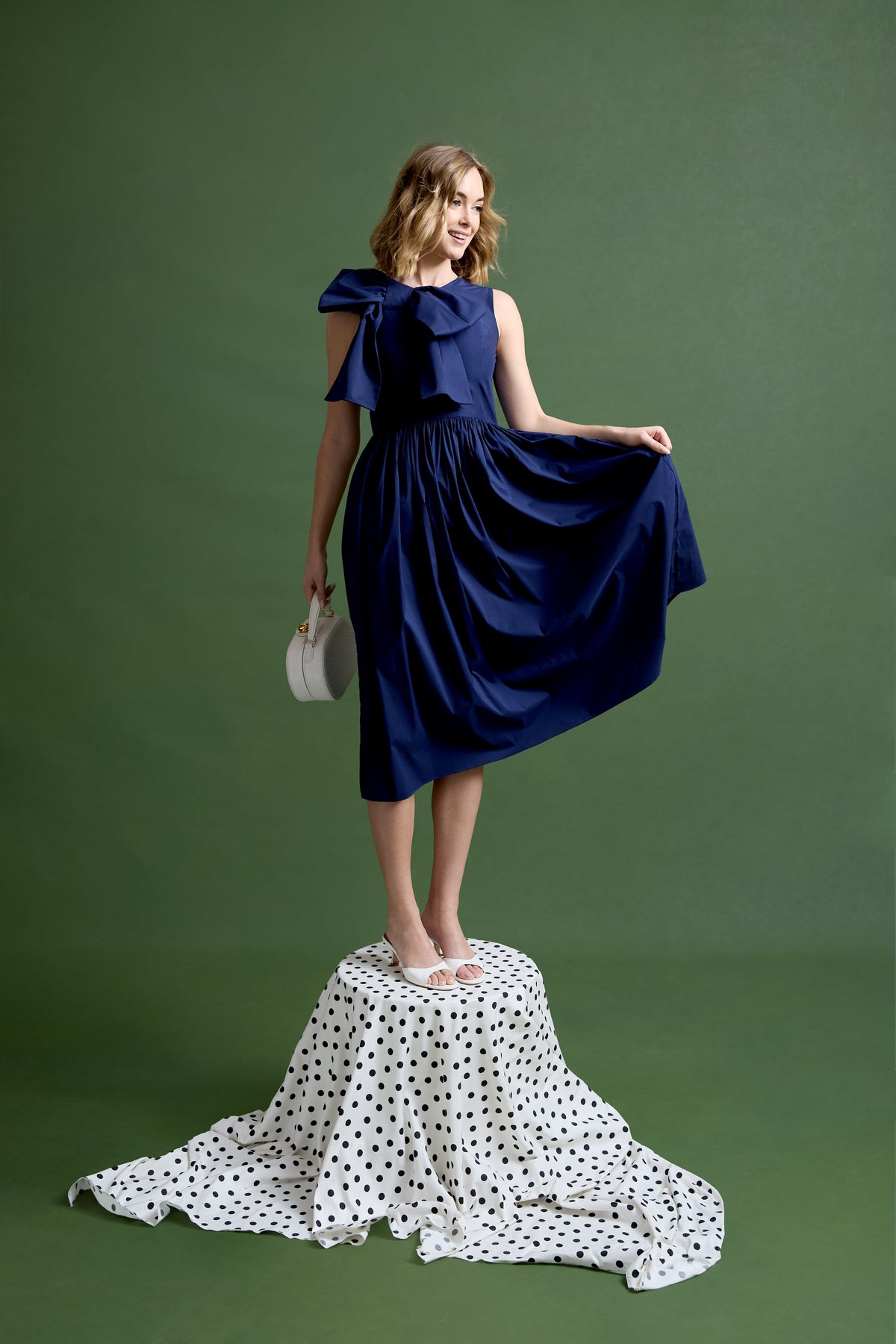Gracie Dress in Cadet Navy