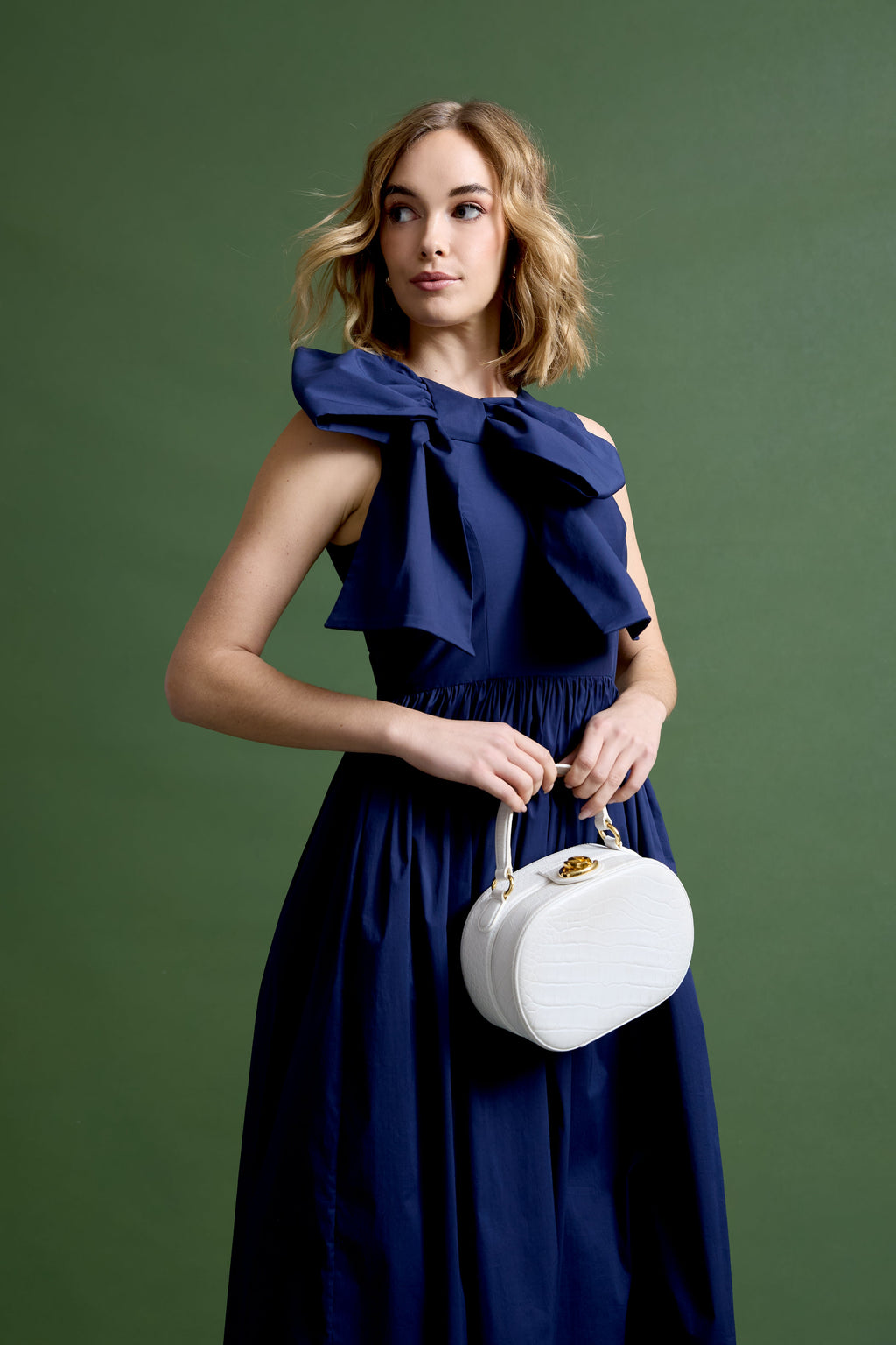 Gracie Dress in Cadet Navy