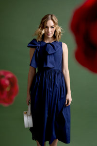 Gracie Dress in Cadet Navy