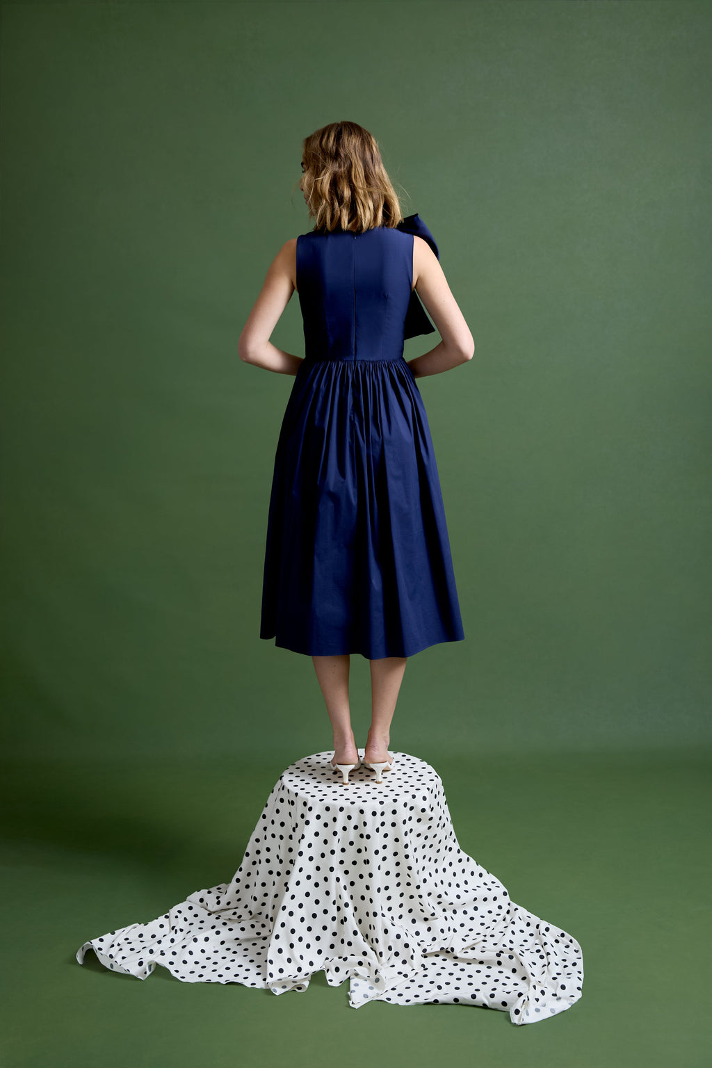 Gracie Dress in Cadet Navy