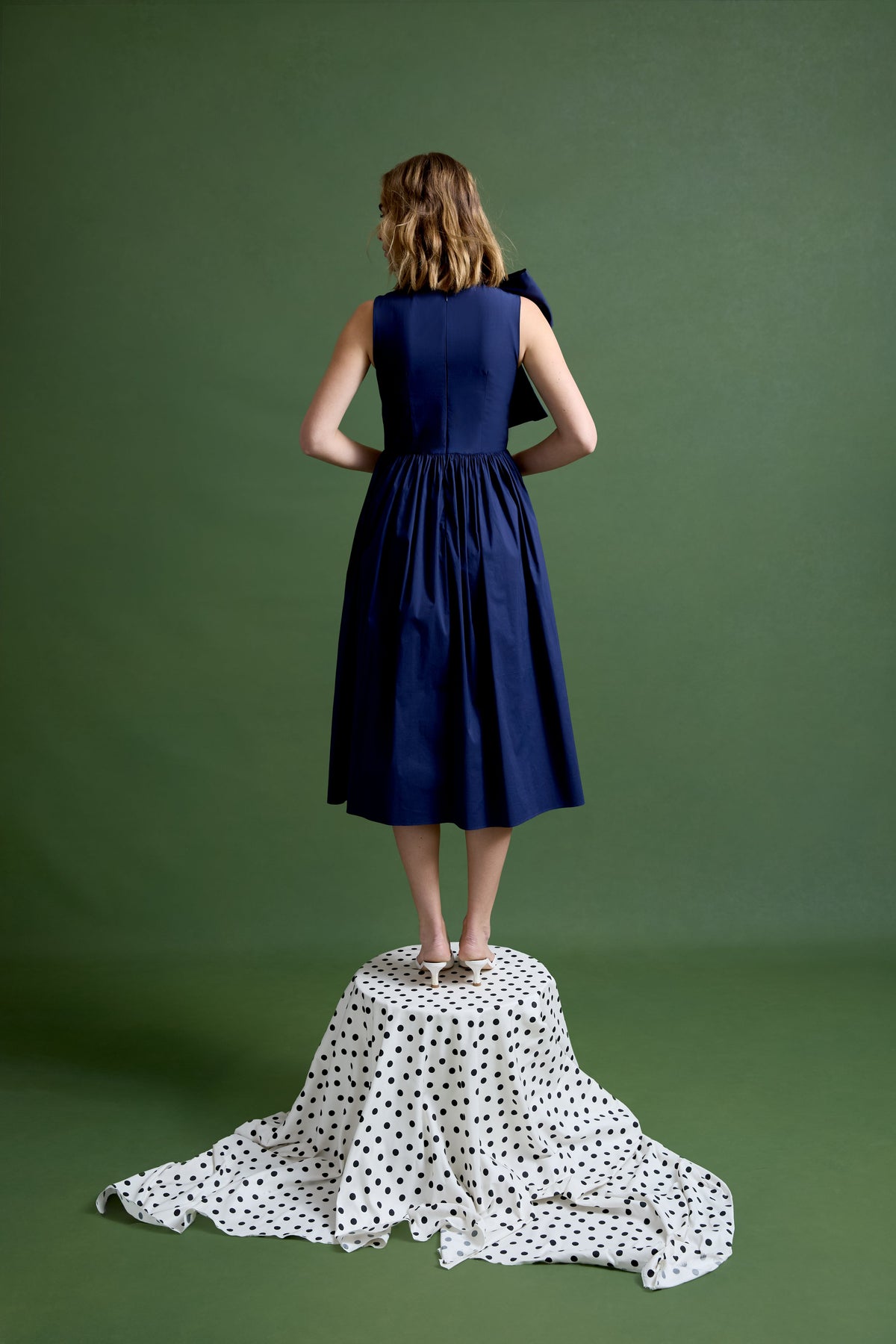 Gracie Dress in Cadet Navy