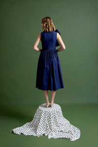 Gracie Dress in Cadet Navy