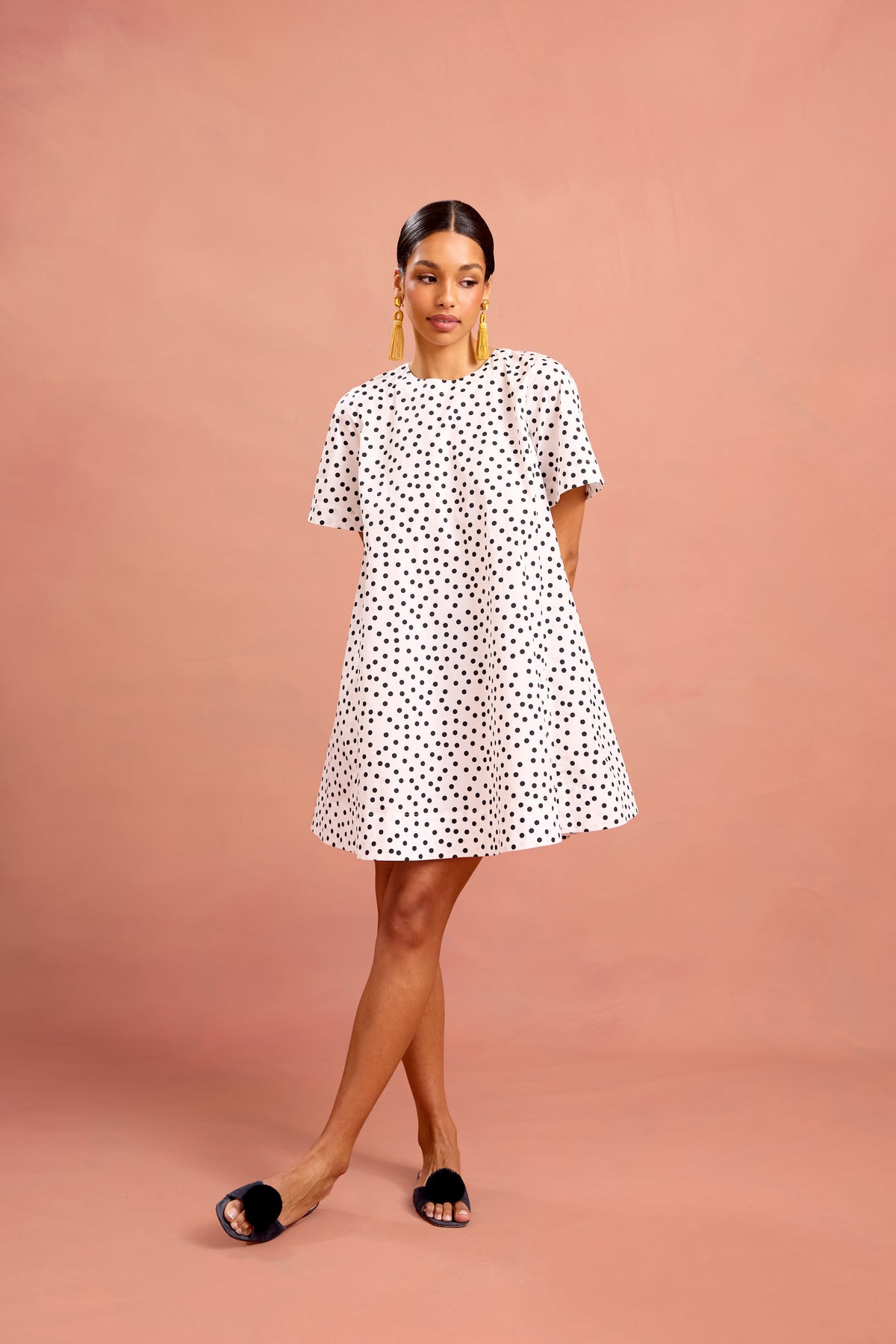 lucy dress in mini dancing dot