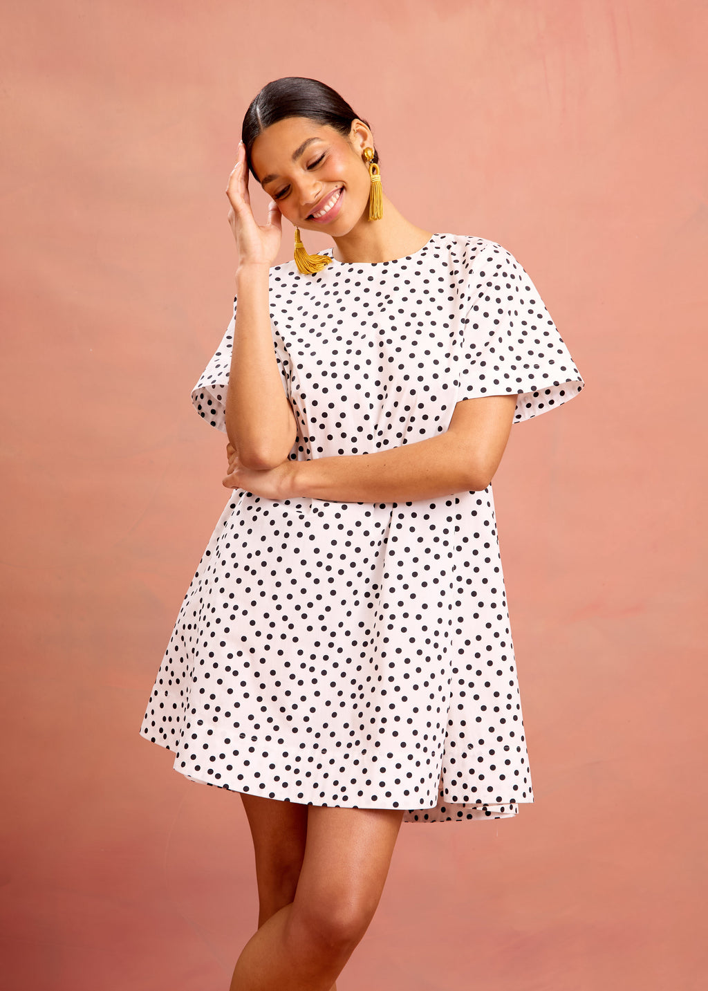 lucy dress in mini dancing dot